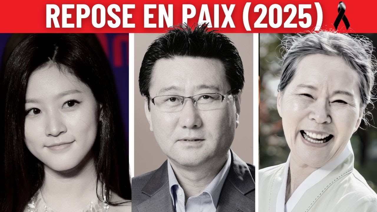 7 acteurs coréens CÉLÈBRES décédés en 2025