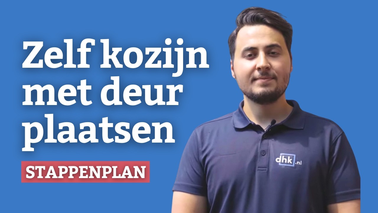 Zelf een kunststof kozijn met voordeur plaatsen | DHK.nl