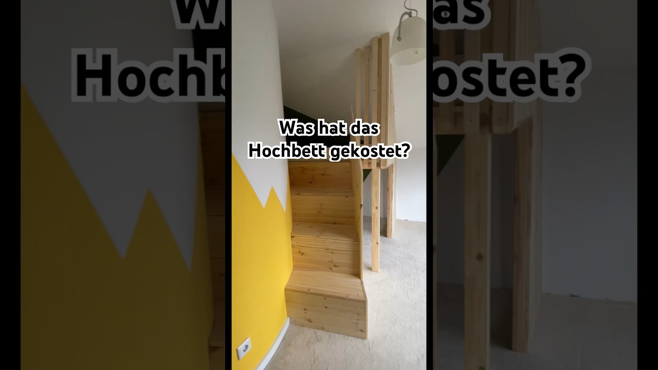 Was hat das Hochbett aus dem letzten Video gekostet? #diy #diyprojects #kinderzimmer