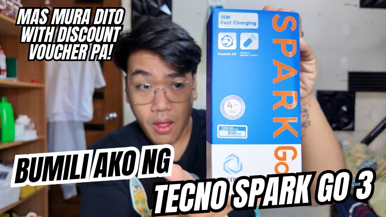 BUMILI AKO NG TECNO SPARK GO 3 DAHIL MALAKI DISCOUNT AT MAY PA VOUCHER PA DITO! WITH UNBOXING