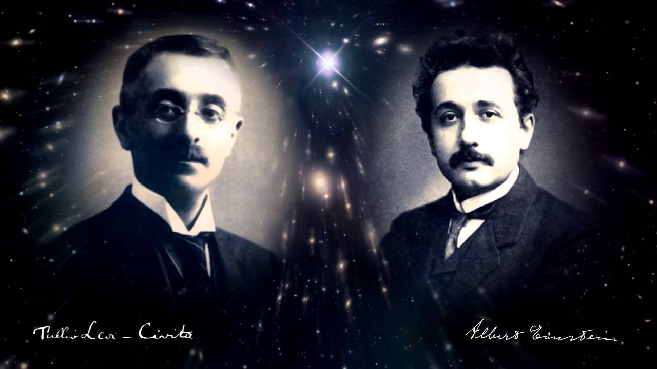 Albert Einstein y Tullio LeviCivita