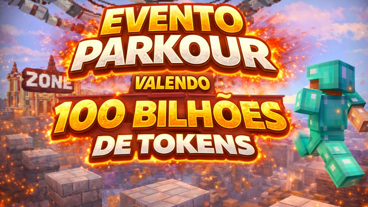 FIZ UM EVENTO PARKOUR VALENDO 100 BILHÕES DE TOKENS! - NERDZONE
