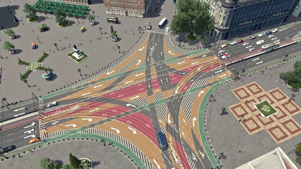 Bergstaadt | Intersection Marking Tool | Tutorial | Example | #Ep.06 | Cities: Skylines
