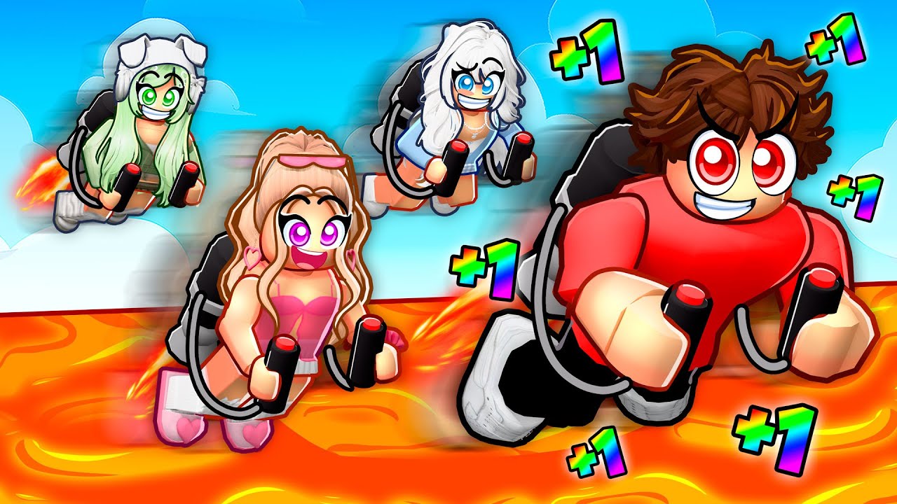 Roblox But EVERY SECOND +1 JET PACK SPEED To Escape!