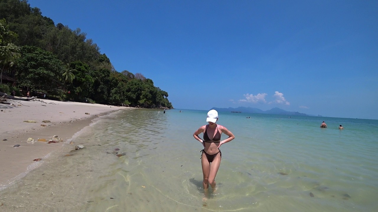 остров Лангкави Пляж Черепа Sandy Skulls Beach Уличная еда Малайзии