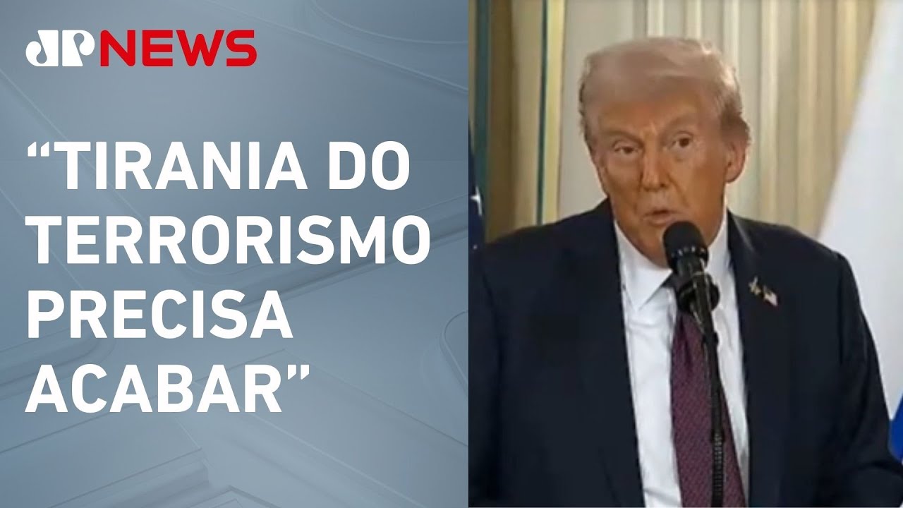 Trump garante fim da Guerra em Gaza e apoio dos EUA a Israel em coletiva com Netanyahu
