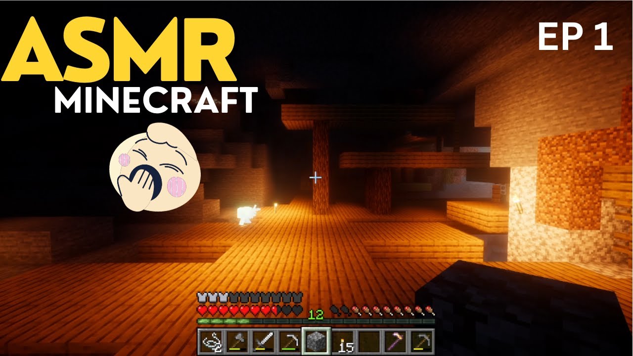 ASMR GAMING | Minecraft Edition! Whispering, rain sounds, keyboard sounds