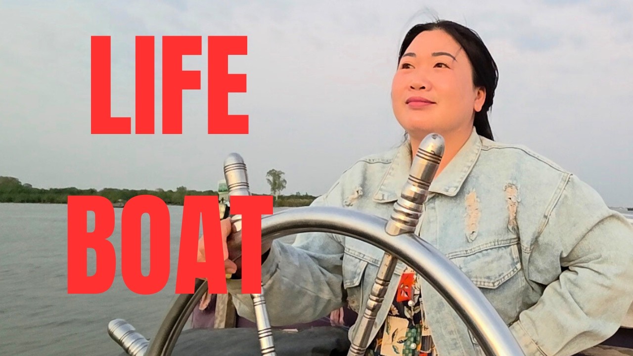 Following a Female Captain: Navigating River Life, Harvesting Fruits & Cooking Countryside Meals.