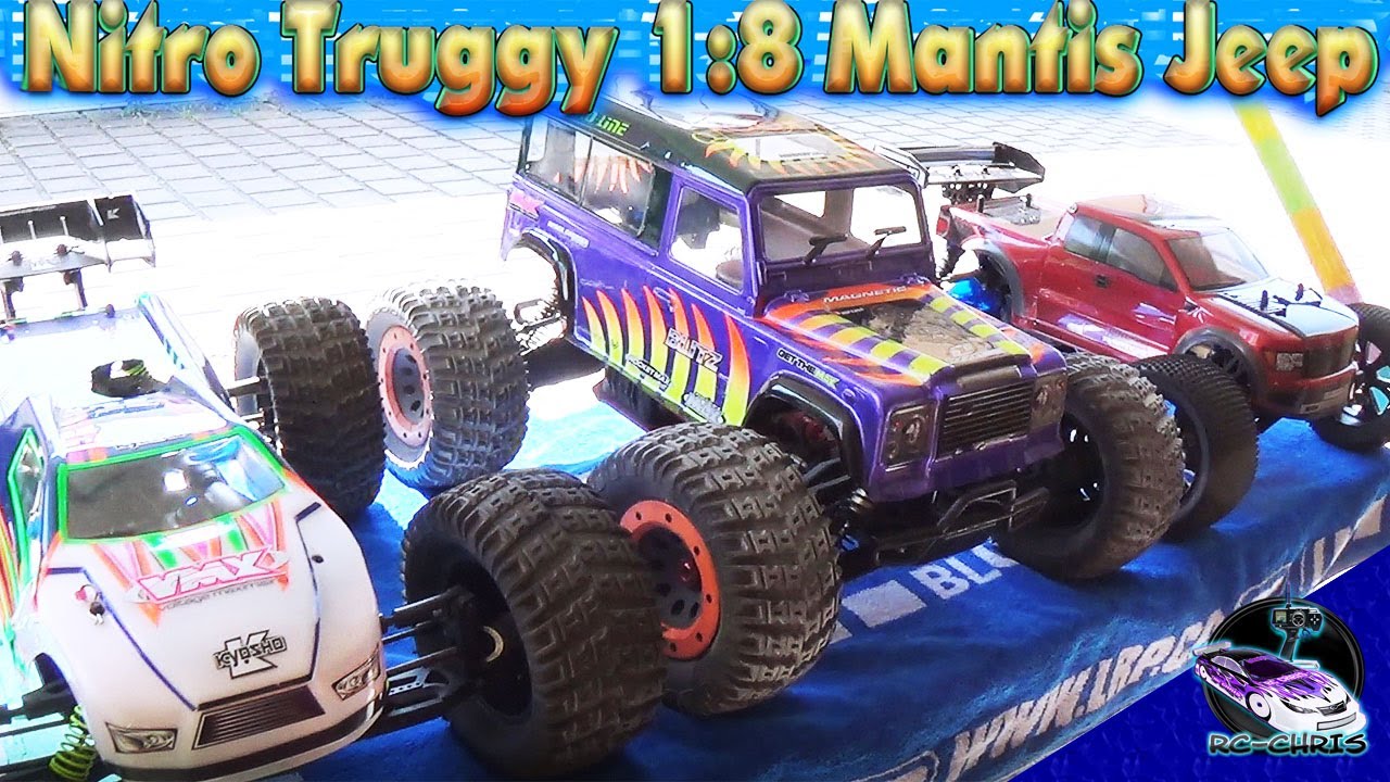 Nitro Truggy - Big Mantis 💪 1:8 RC Car TeamC Body Jeep (Ausfahrt) [Deutsch]