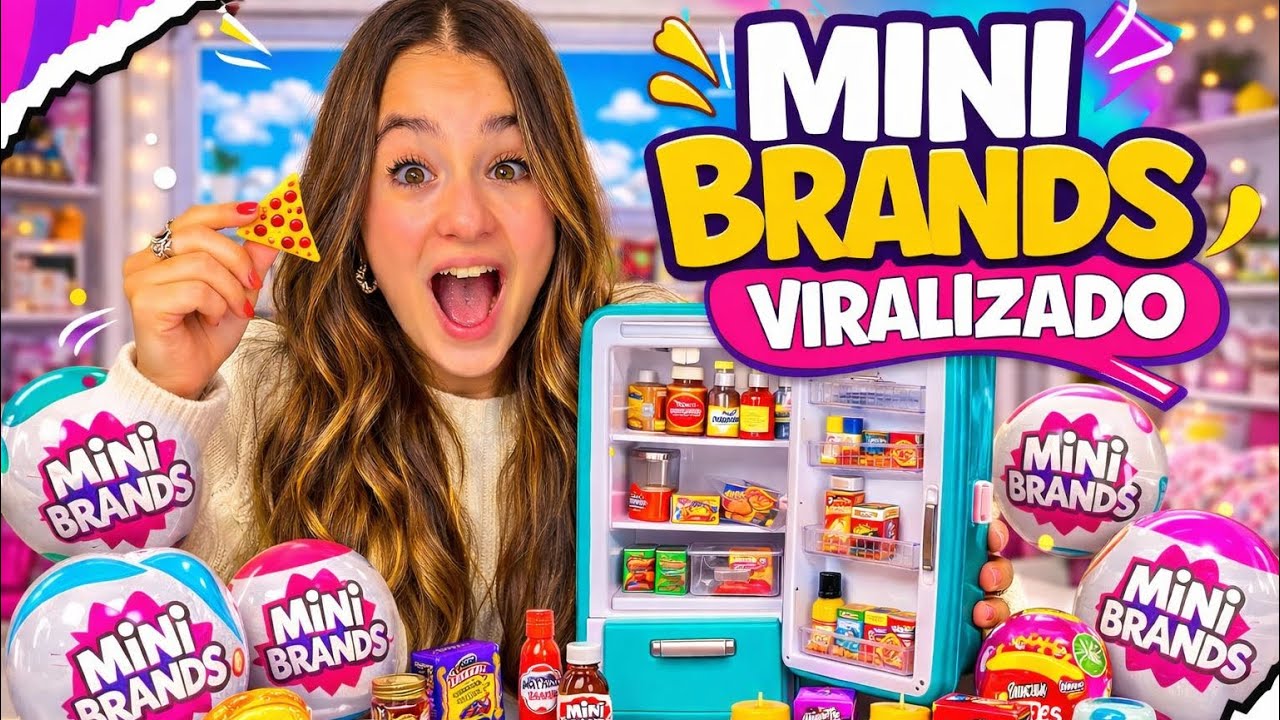 COMPREI A MINI GELADEIRA E FIZ UM TOUR PRA VCS !  *MINI BRANDS 