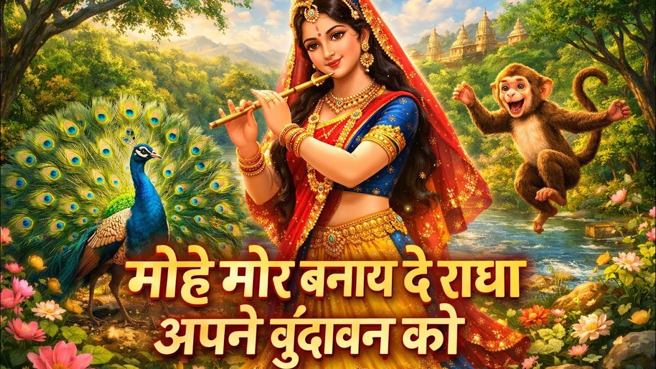 मोहे मोर बनाय दे राधा 🙏 | Vrindavan Bhajan | Radha Krishna Bhakti Song 