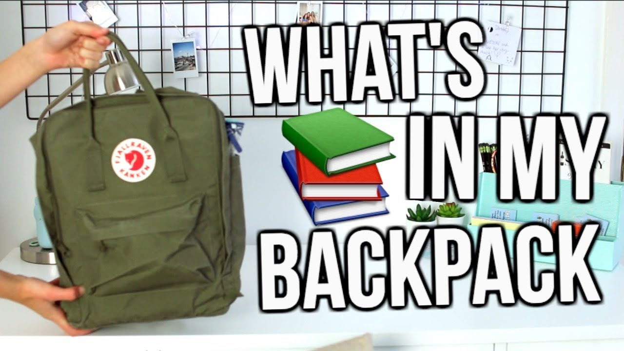 What's In My Backpack 2017-2018!