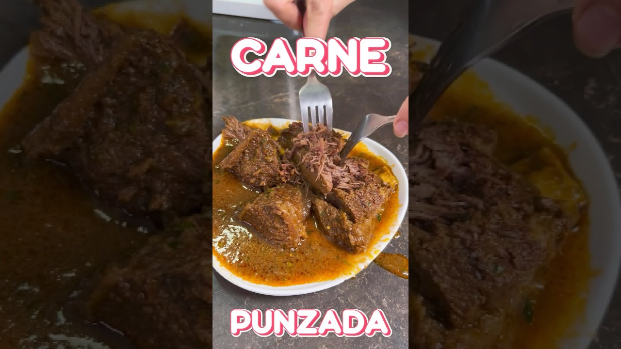 Deliciosa Carne Punzada🤤👌🏼 #carnepunzada #carne #recetas #manabi #ecuador #soyyeli