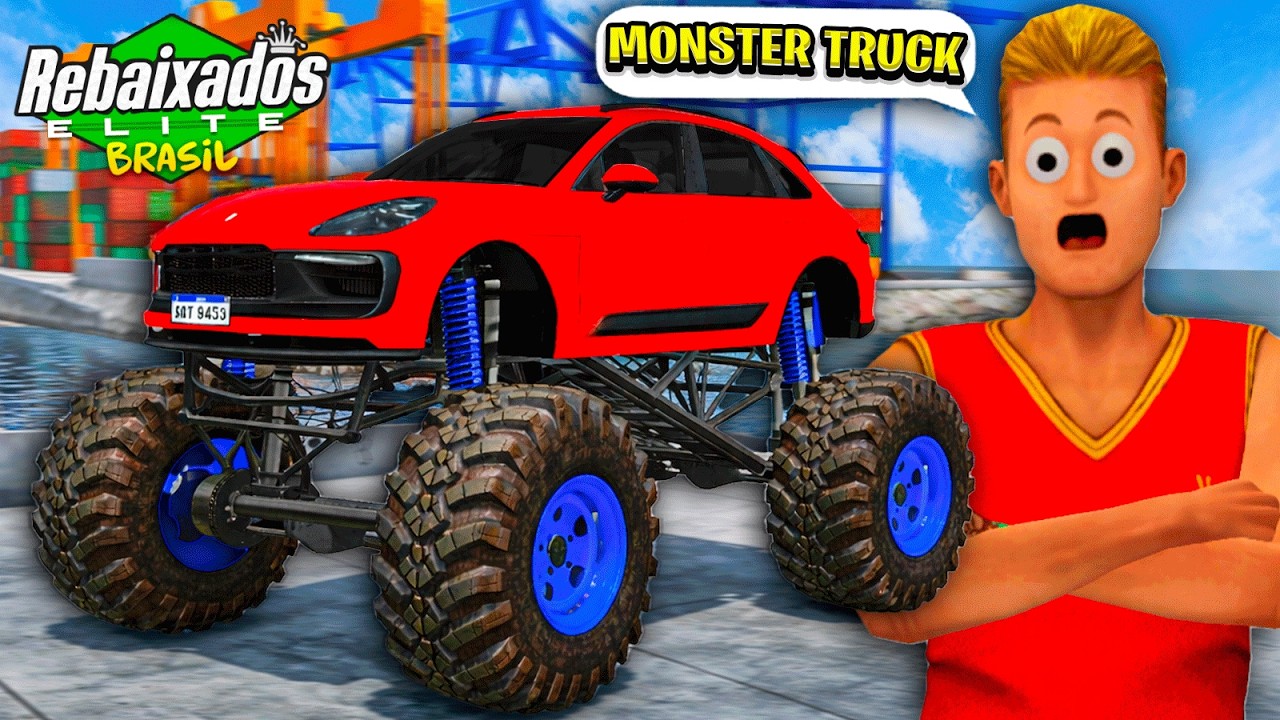 A PORSCHE MACAN VIROU UM MONSTER TRUCK no REBAIXADOS ELITE BRASIL