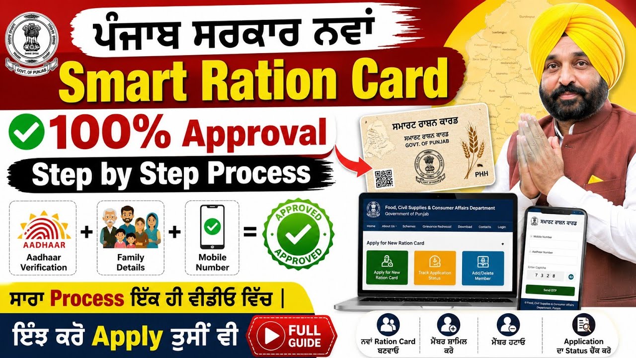 ⚡ Complete Information on Smart Ration Card | Apply, Correction, and Approval in One Video