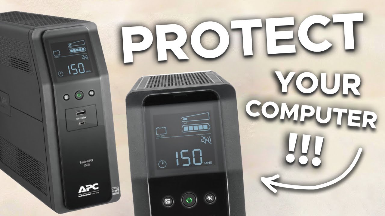 Protect Your Computer from Power Outage!!! APC UPS Backup & Surge Protector