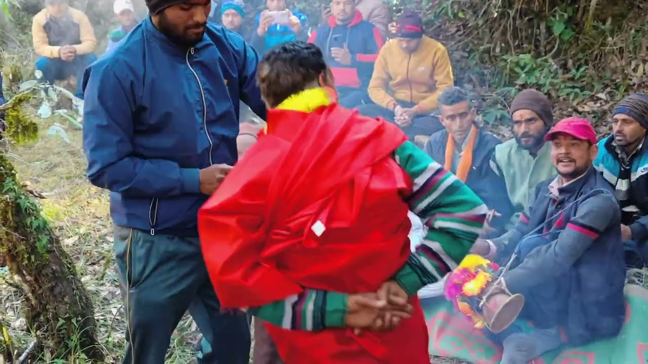 Hanskote me jangli  devta pujan