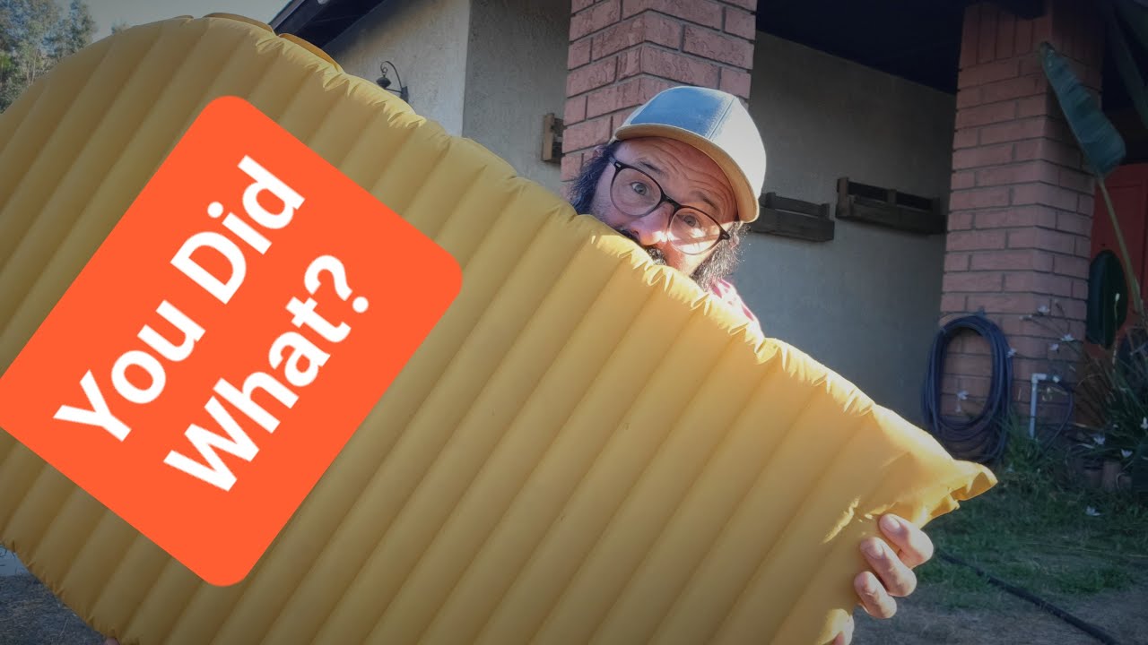 НЕ ДЕЛАЙТЕ ЭТОГО! — Как я разрезал свой спальный коврик пополам