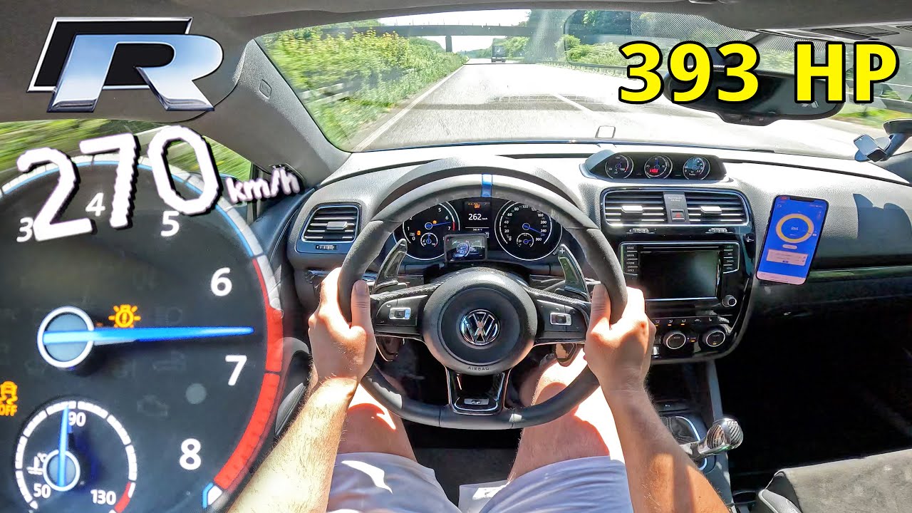 VW SCIROCCO R *STAGE 2* pushed to the LIMIT on the AUTOBAHN!