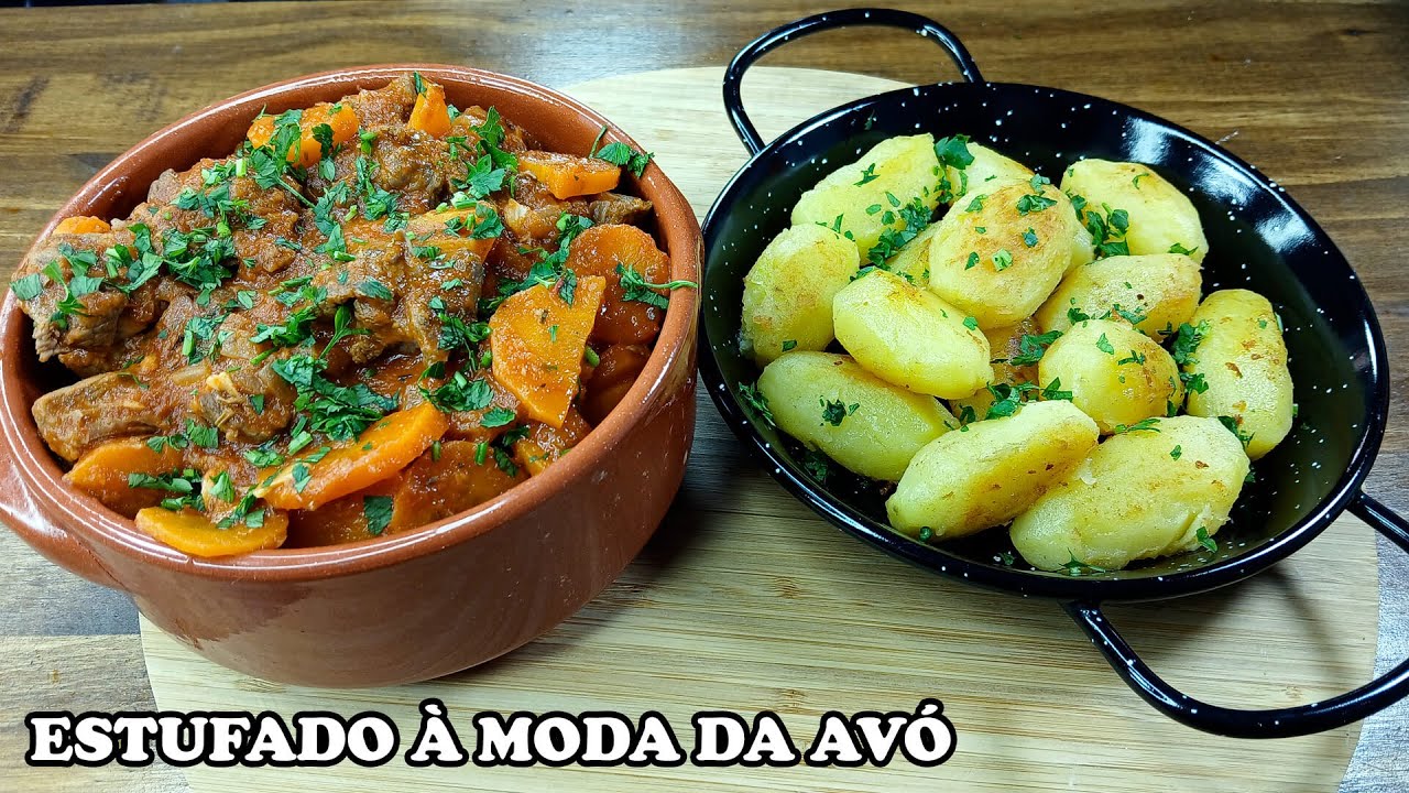 Guisado de Vaca à Moda da Avó com Batatinhas Salteadas – Sabor Caseiro