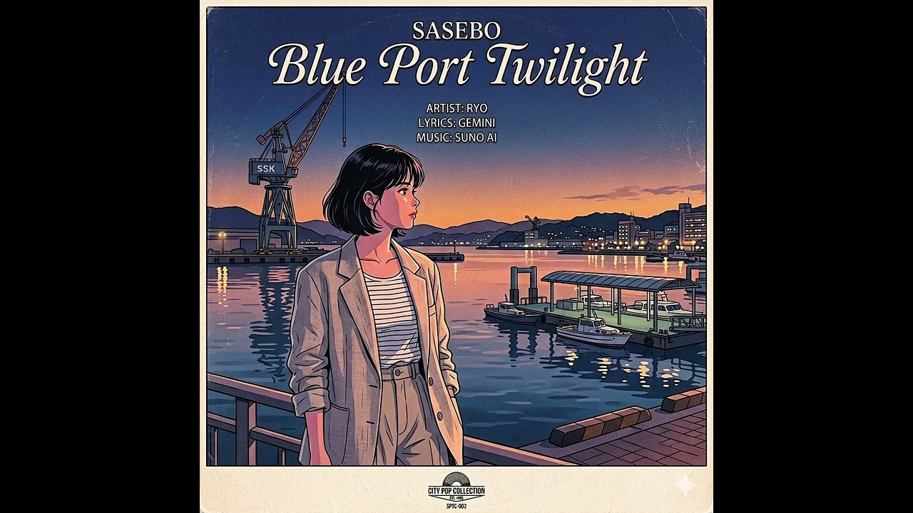 オリジナル曲　【SASEBO Blue Port Twilight】【SUNO】