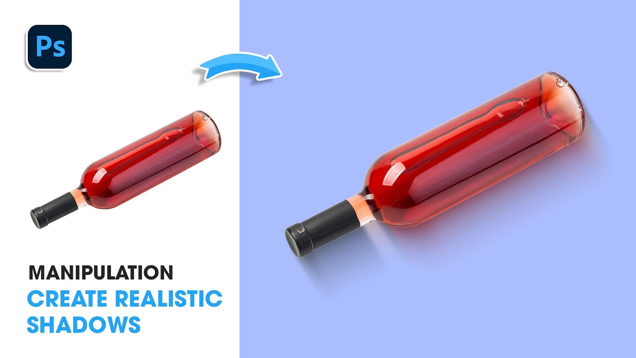 Adobe Photoshop 2025 Tutorials - How to Create Realistic Bottle Shadows