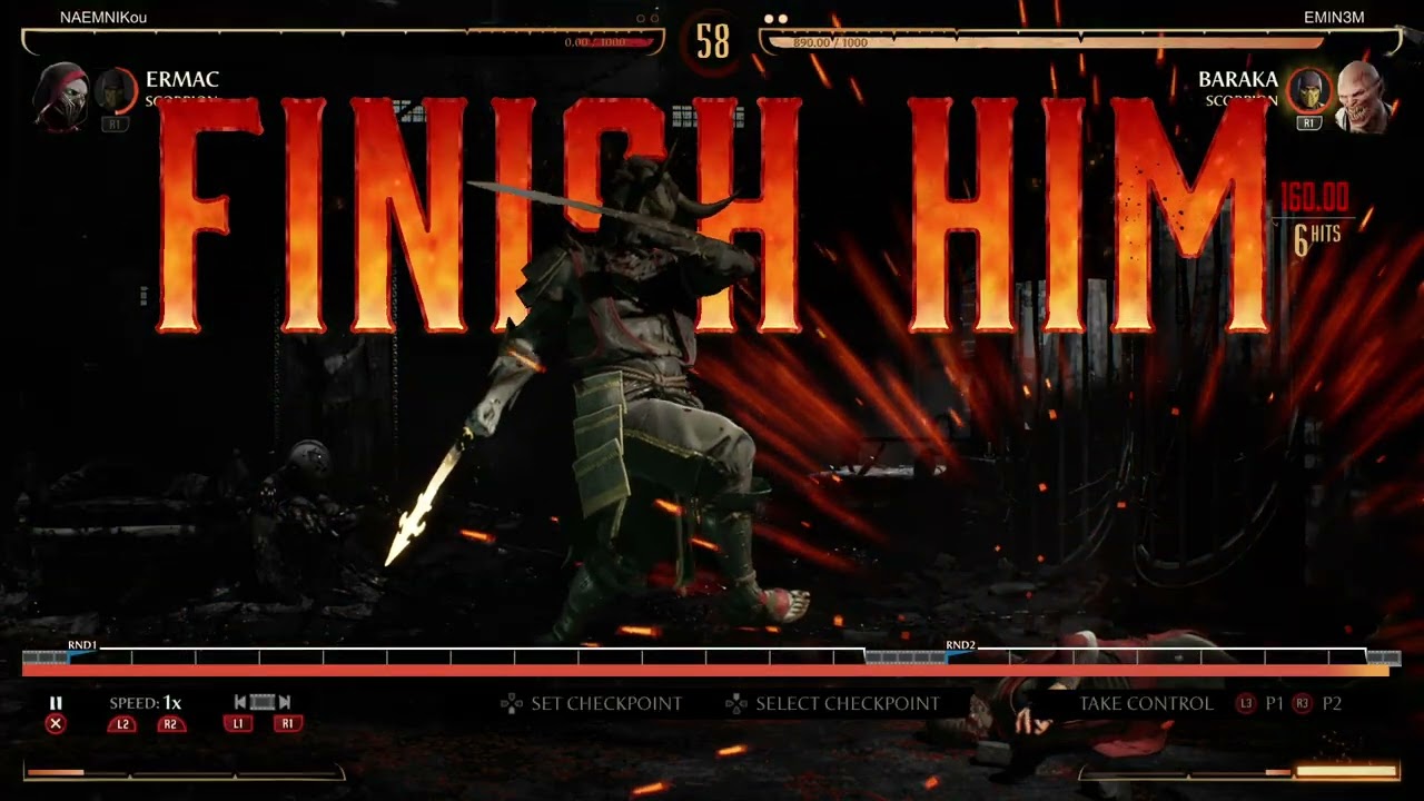 MK1 Ranked VS a good Ermac player