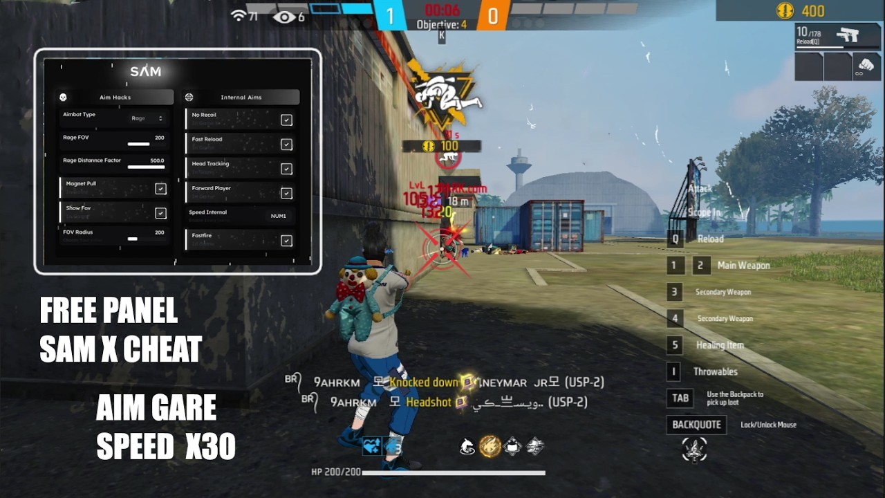 FREE FIRE PC PANEL OB53 🎯 AIMBOT RAGE PANEL | EVERY DAY FREE PANEL FOR ALL SERVER SAFE  FF BETA