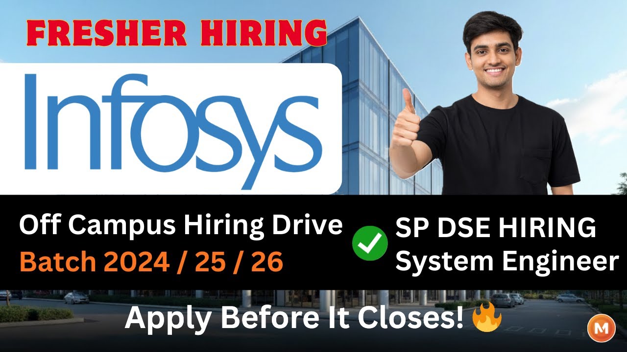 Infosys Off Campus Hiring 2026 | 2024, 2025 & 2026 Batch Full Explanation