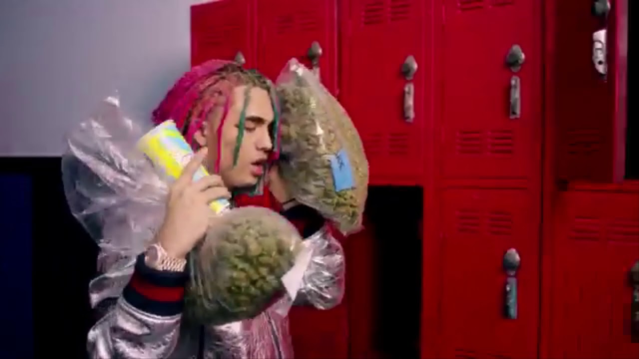 lil pump on the phone to his weed