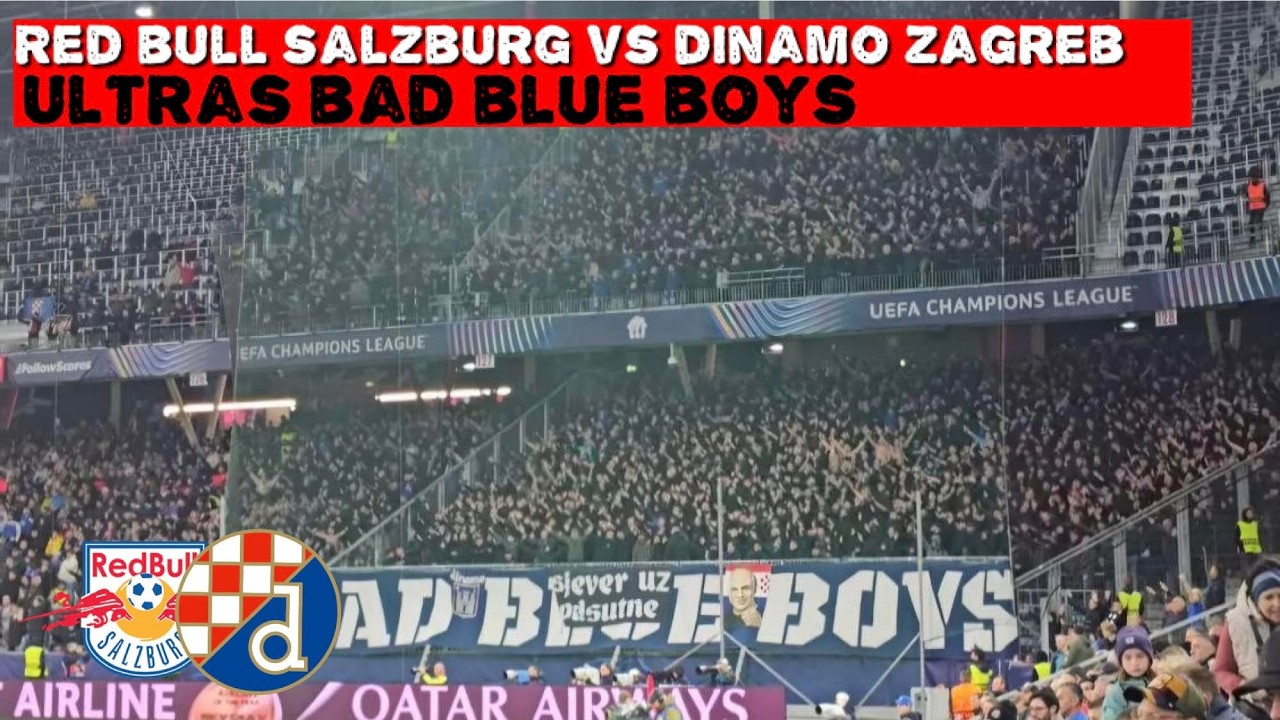 Ultras Bad Blue Boys in Salzburg | Red Bull Salzburg vs Dinamo Zagreb 0-2 | 23-10-2024