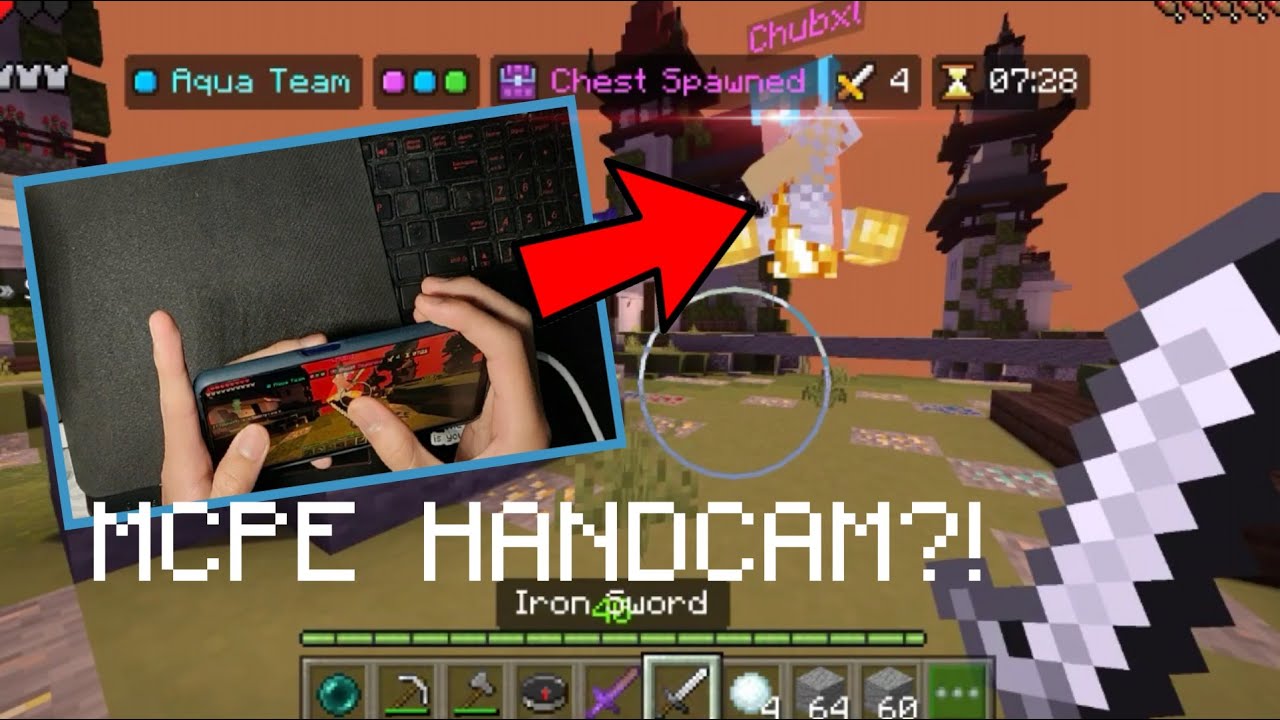 HANDCAM | Hive Skywars // Full MCPE Gameplay (Minecraft Pocket Edition)