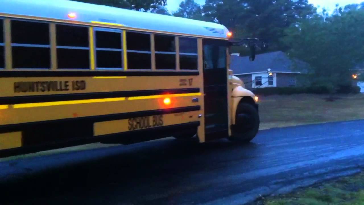 Hannah's first bus ride to school