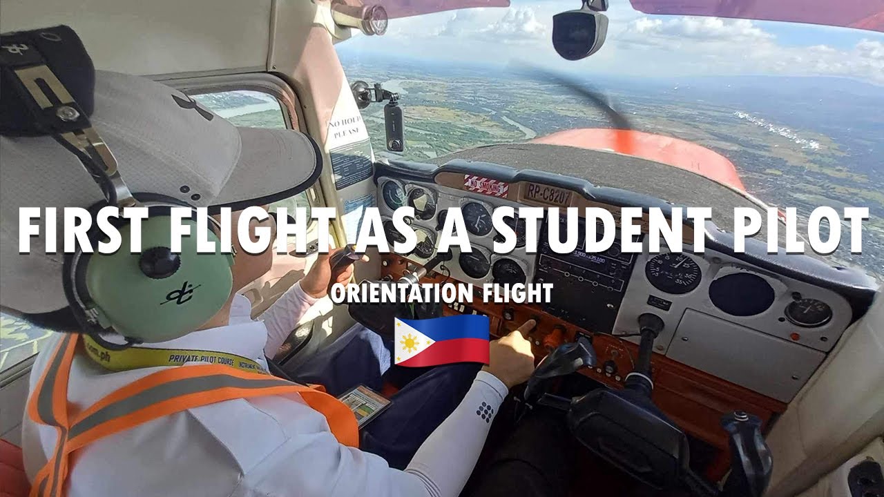 Philippines Pilot Training: FIRST FLIGHT!! - PhilSCA BSAT Flight Training
