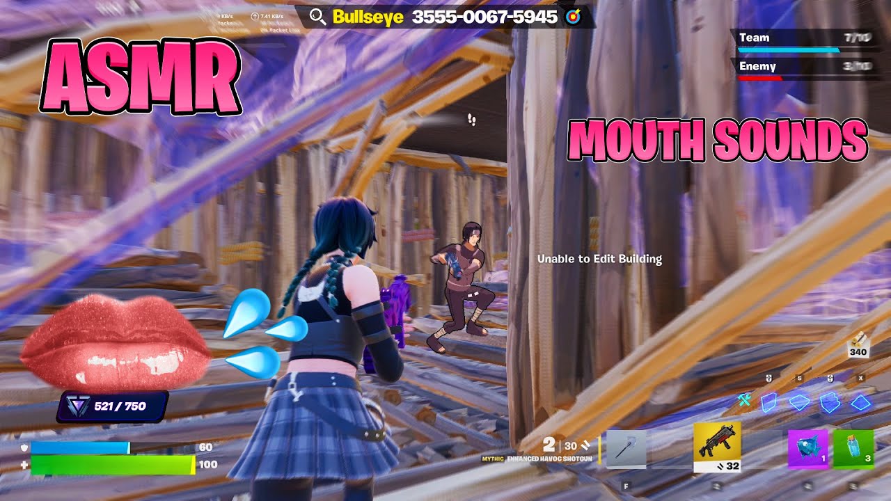 ASMR Fortnite | 💦Mouth Sounds, Controller Sounds, + Trigger Words🎮