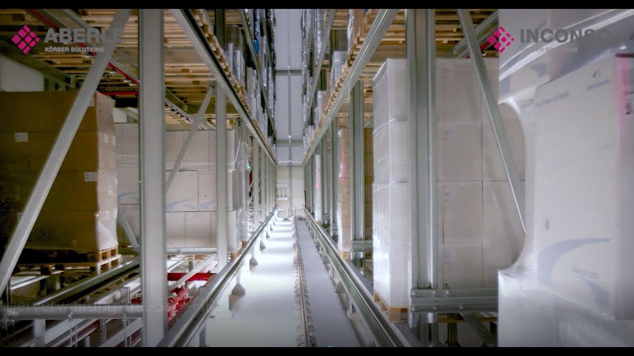 Automatisiertes Hochregallager mit SAP-basierter Lagerverwaltungs- und Materialflusssteuerung