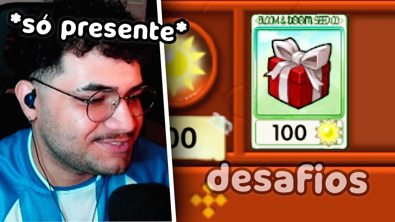 Jogando SÓ com presente no pvz fusion 😣🎁