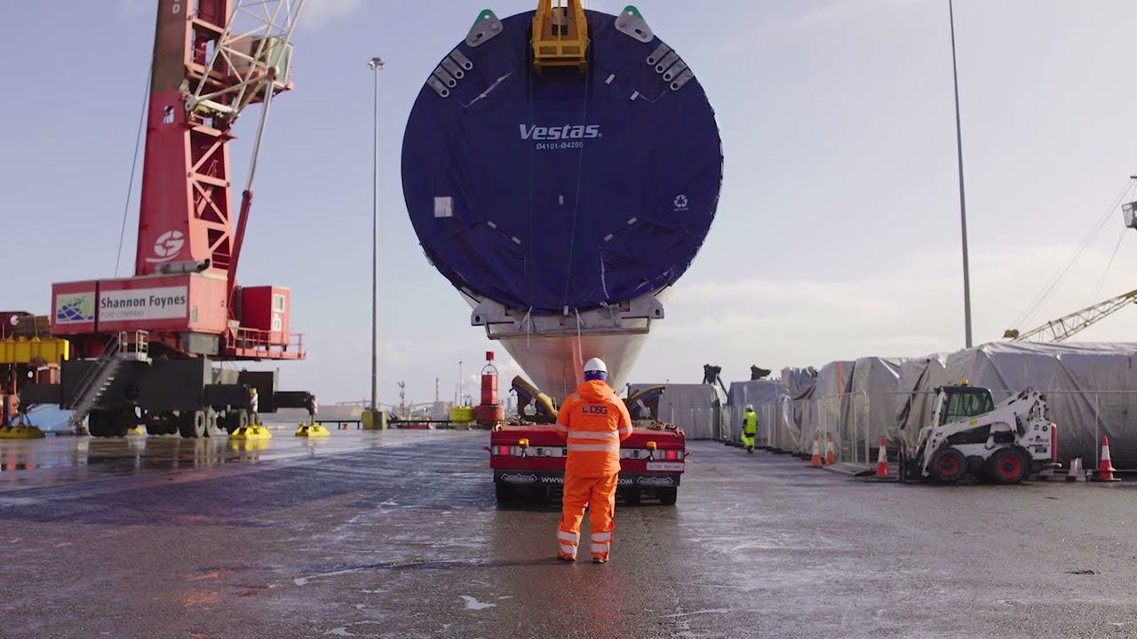Wind Turbine Blade Delivery to Derrinlough Wind Farm