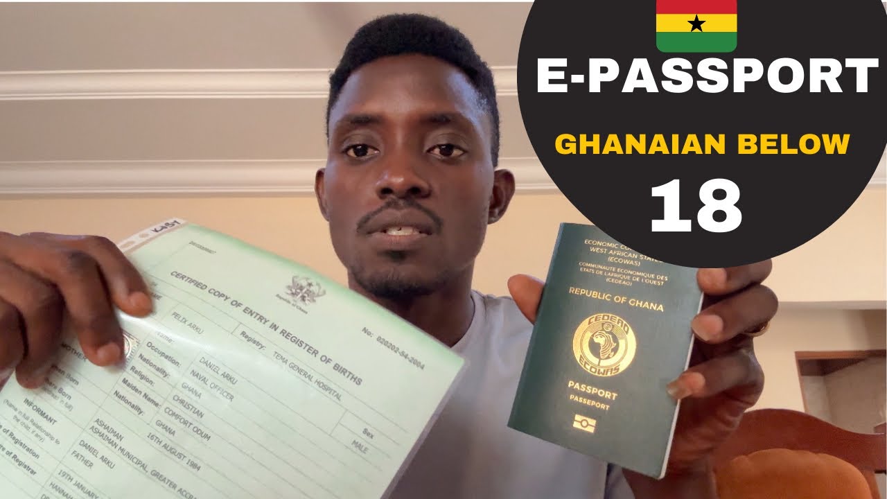 How To Apply For The Ghanaian 🇬🇭  Chipped-Embedded Passport For Your CHILD | 3 THINGS