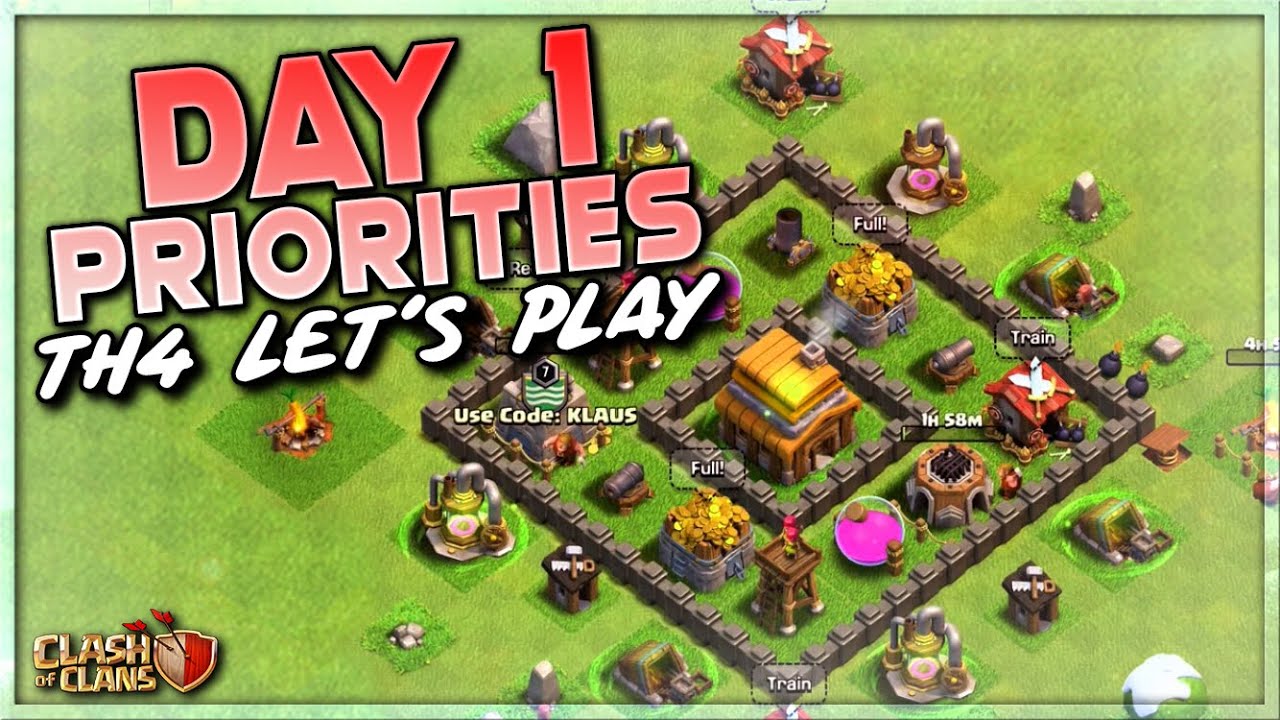TOP DAY ONE PRIORITIES!  TH4 LET'S PLAY
