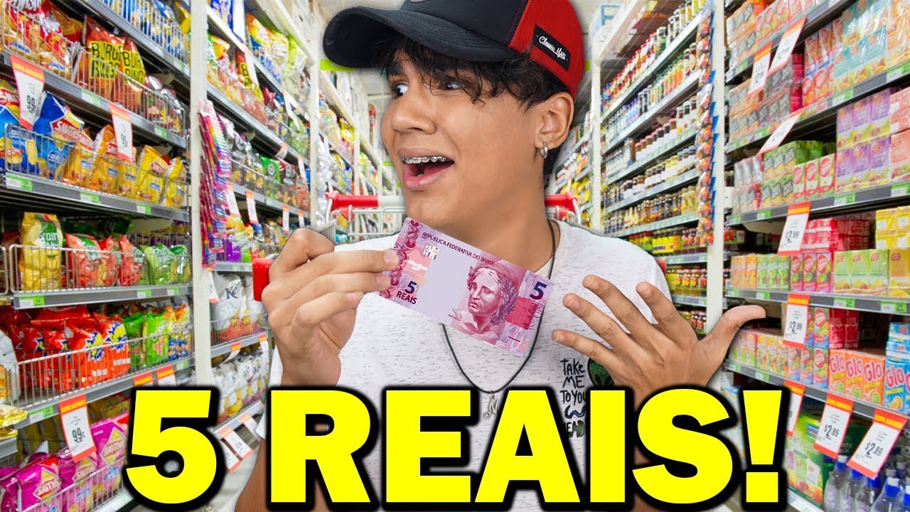 SOBREVIVENDO com 5 REAIS UM DIA INTEIRO!