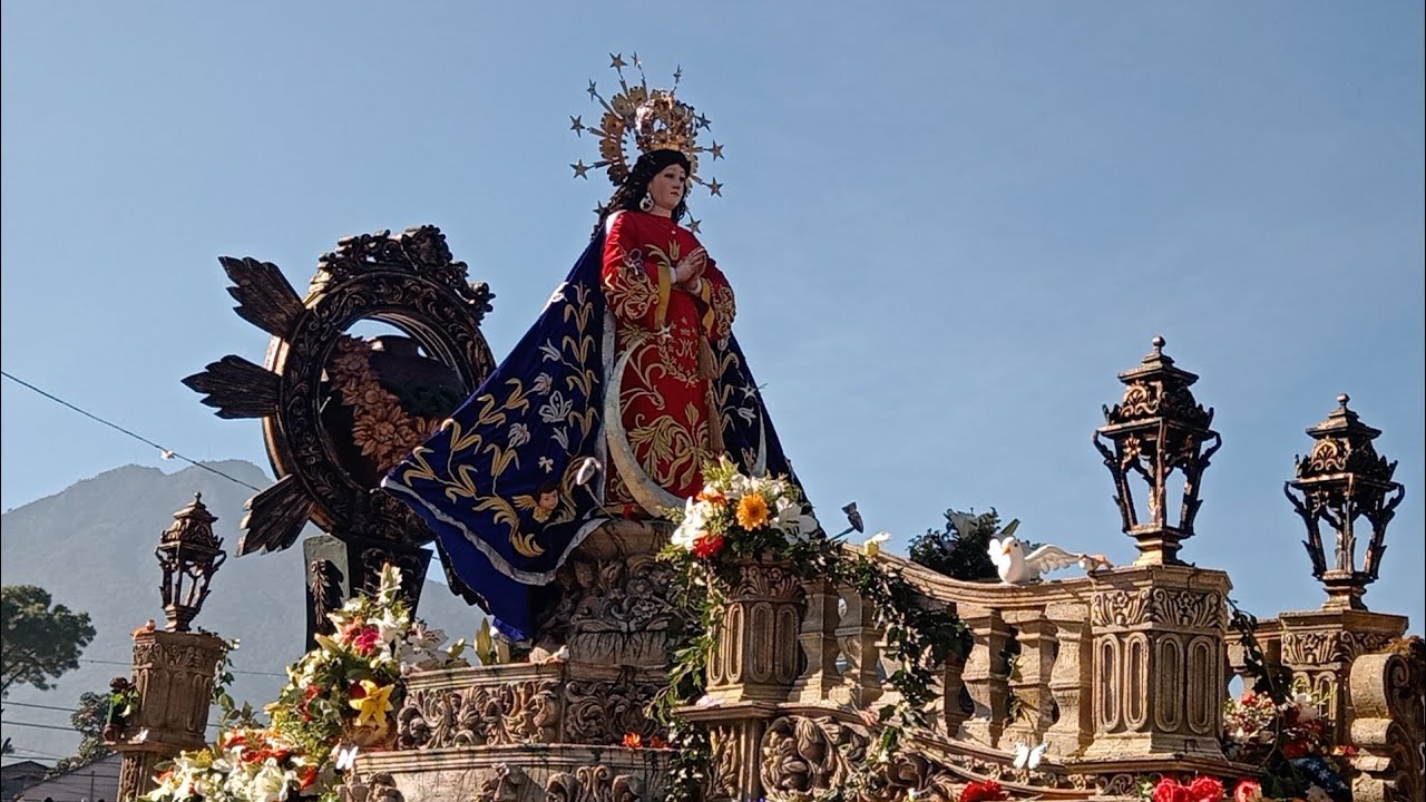 Llegada de la virgen de concepción de al atrio 9:50 am/ la sanjuanerita 