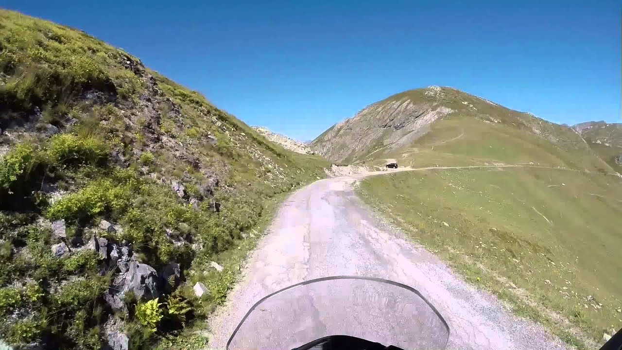 Colle d'Esischie mit dem Motorrad