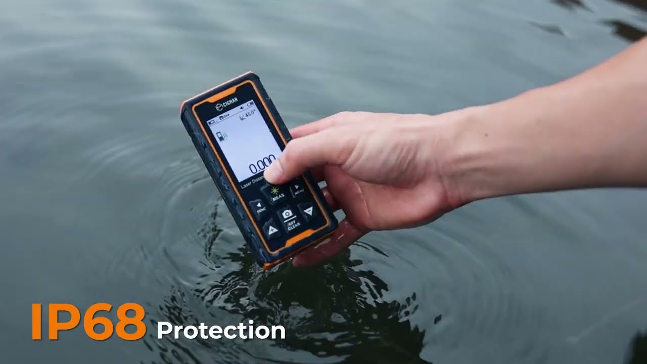 Cigman CD-120G Laser Measuring Tool, 393ft Laser Distance Measure with 4X Zoom Point finder Camera