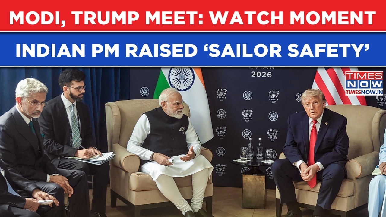 Modi, Trump Meet At G7: Watch Moment Indian PM Raised &lsquo;Sailor Safety&rsquo; After Shocking US Strike