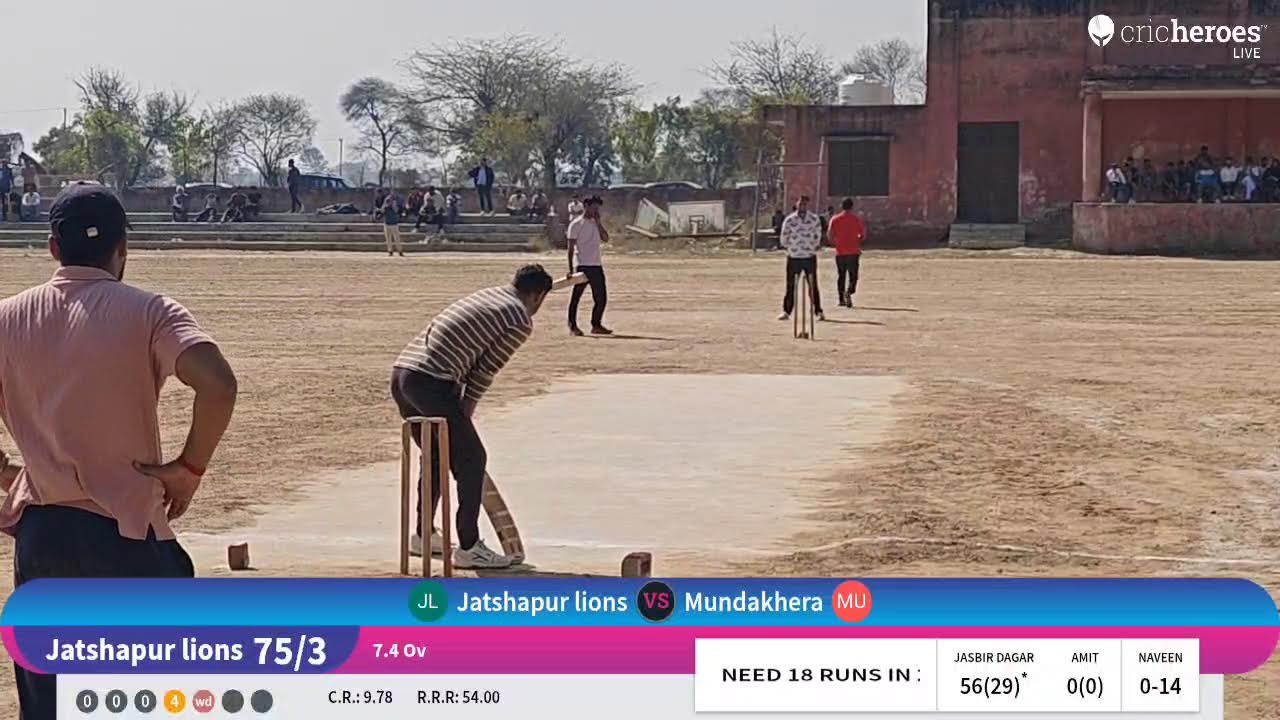 Munda Khera vs Jat Shakhandwela cricket tournament season 1 2026 live - Rajiv Gandhi stadium Khande