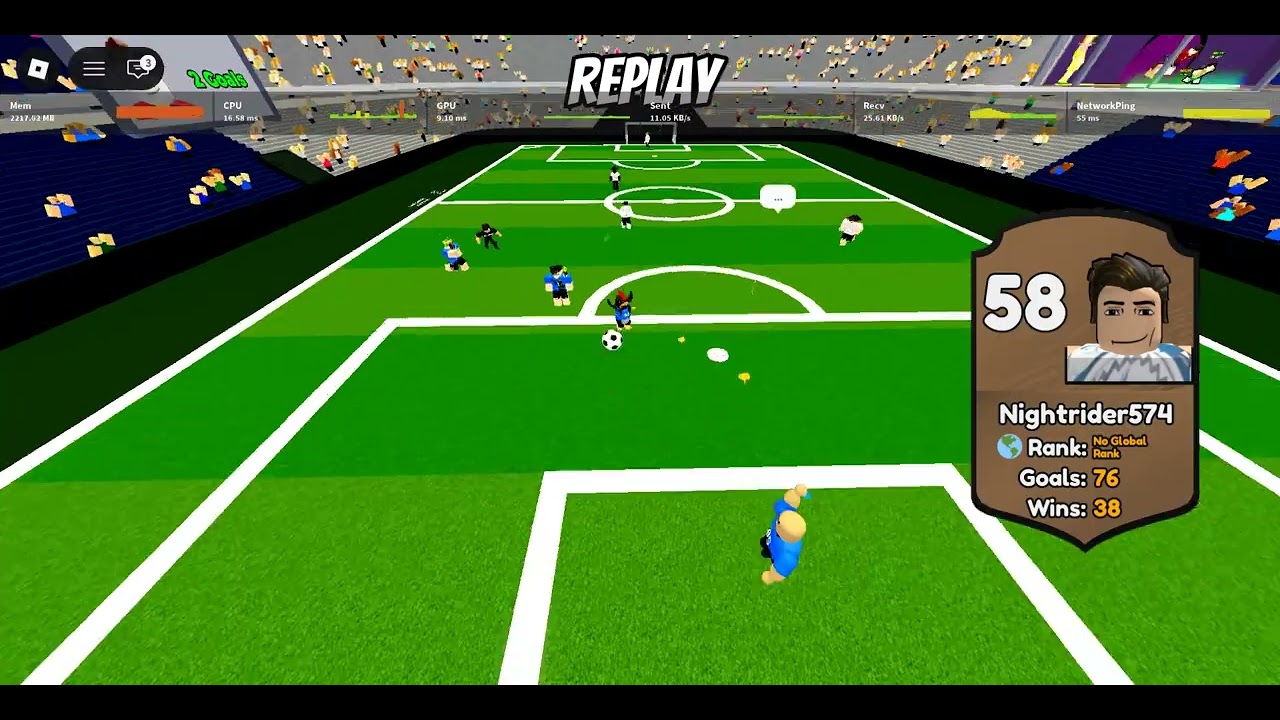 Roblox Team Soccer 3v3: Random match 5-4 but i have to deal with the teamers