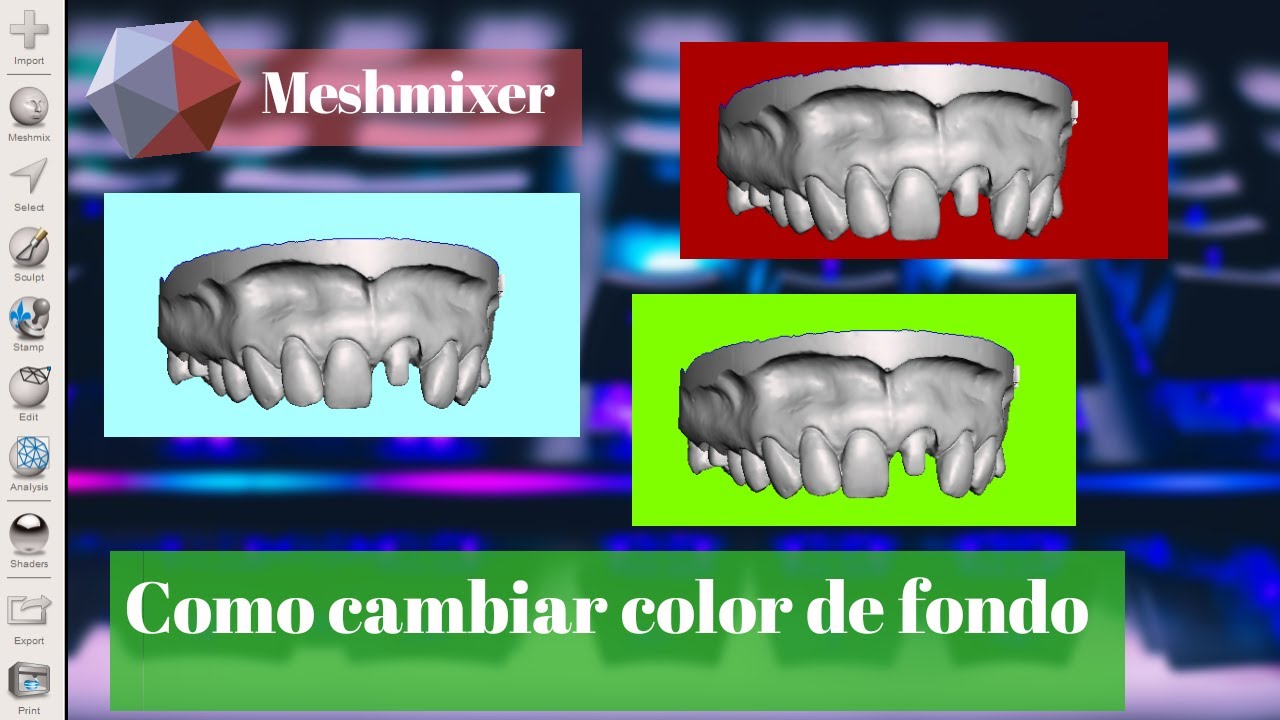 Como cambiar el color de fondo en 💥meshmixer💥 #MAAGdigitaldesign