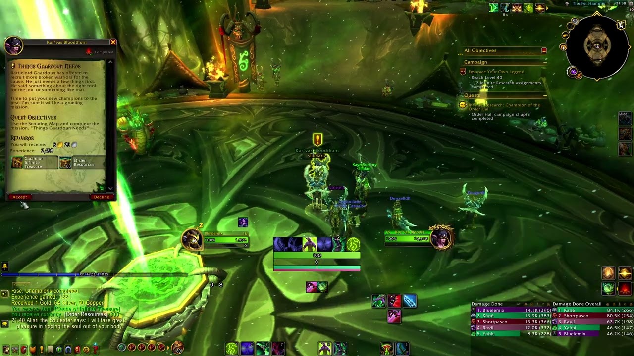 WoW War Within - Legion Remix Patch 11.2.5 Задание: &laquo;То, что нужно Гардуну&raquo;