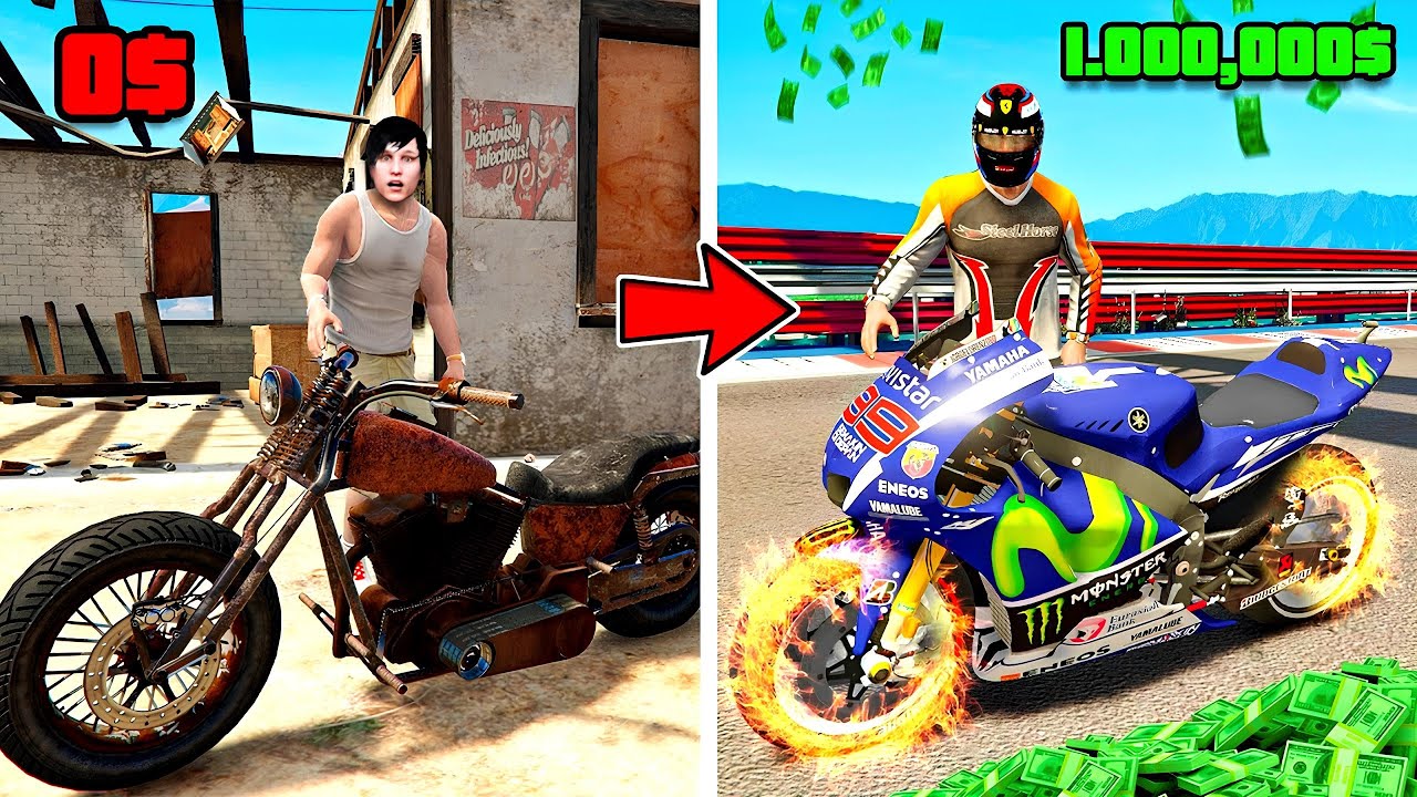 ဆိုင်ကယ်ဒယ်လီသမားလေးကနေ ကမ္ဘာကျော် Biker ကြီးဖြစ်ခဲ့သူစမတ် | I become Biker in GTA V | SMART On Live